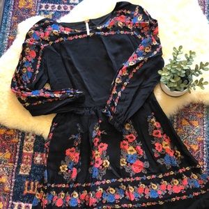 Free People floral mini dress